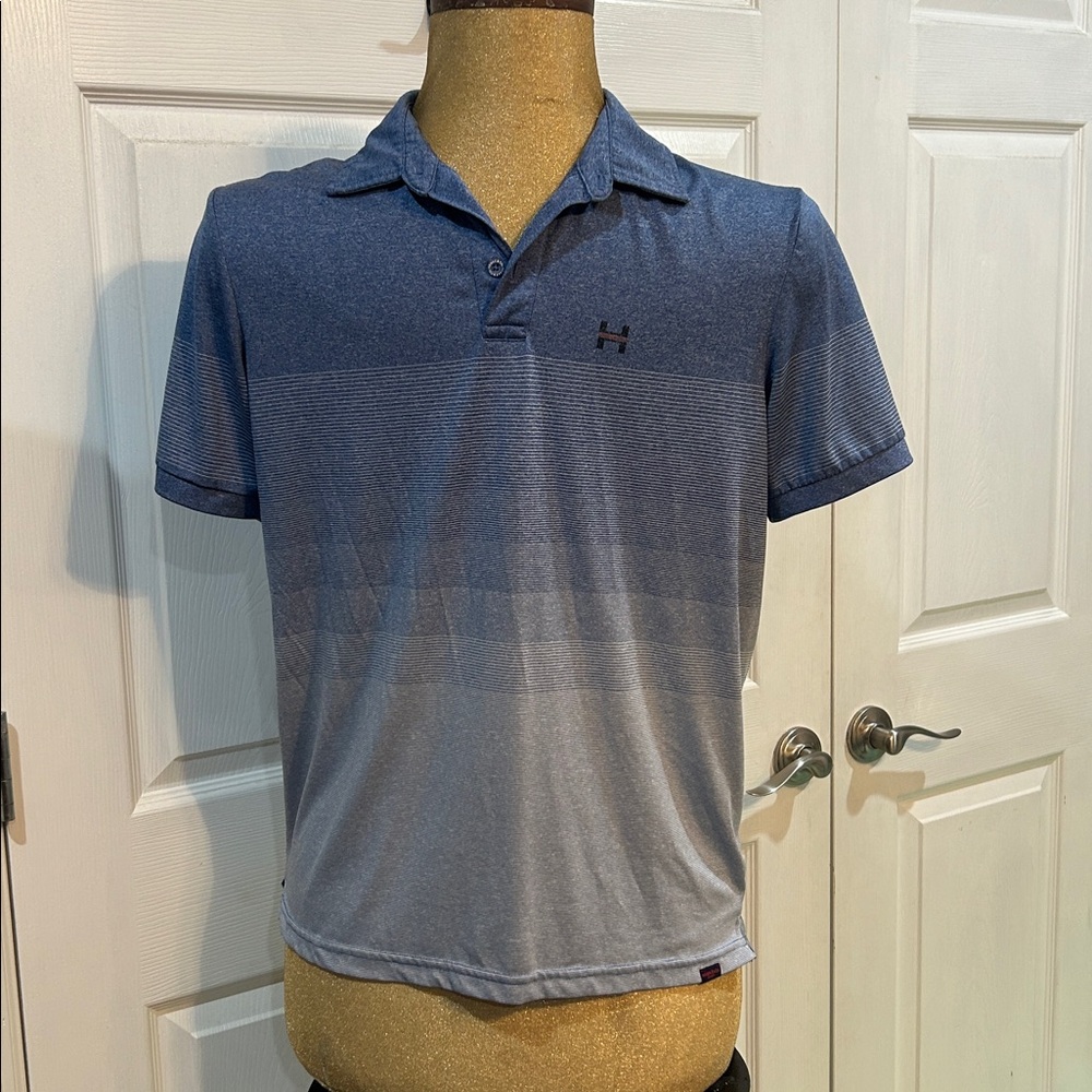 Hawke & Co Men's Blue Gradient Polo Shirt